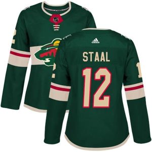 Damen Minnesota Wild Trikot Eric Staal 12 Grün Authentic